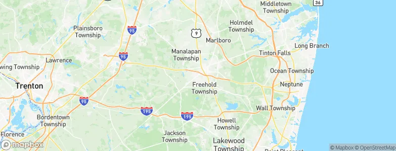 West Freehold, United States Map