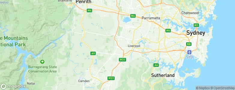 West Hoxton, Australia Map
