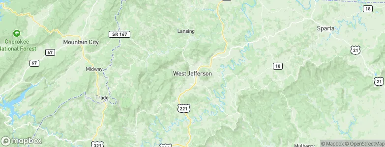 West Jefferson, United States Map