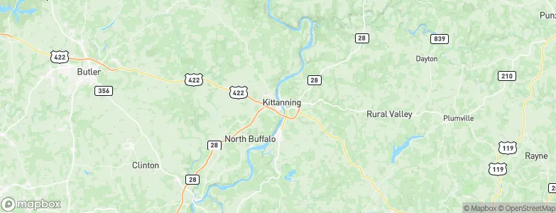 West Kittanning, United States Map