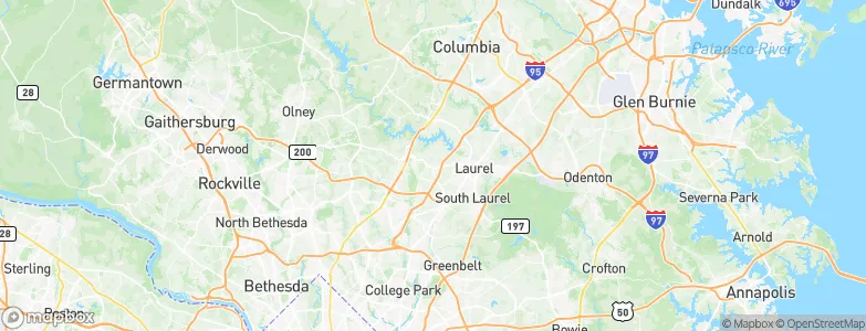 West Laurel, United States Map