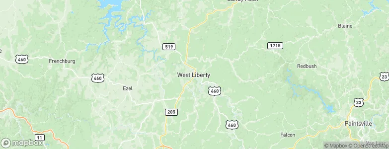 West Liberty, United States Map