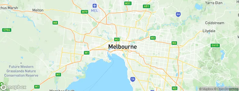 West Melbourne, Australia Map