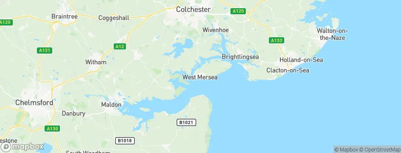 West Mersea, United Kingdom Map