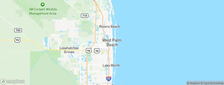 West Palm Beach, United States Map