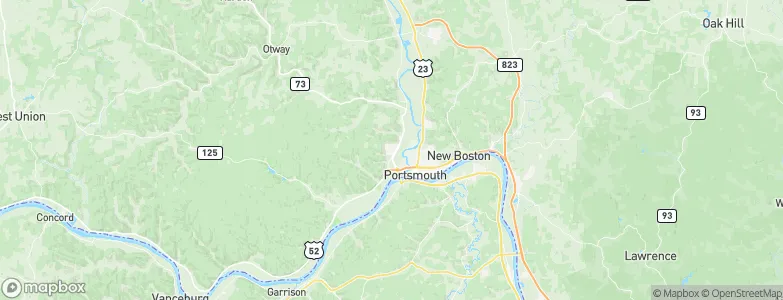 West Portsmouth, United States Map