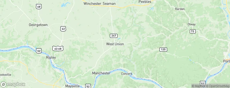 West Union, United States Map