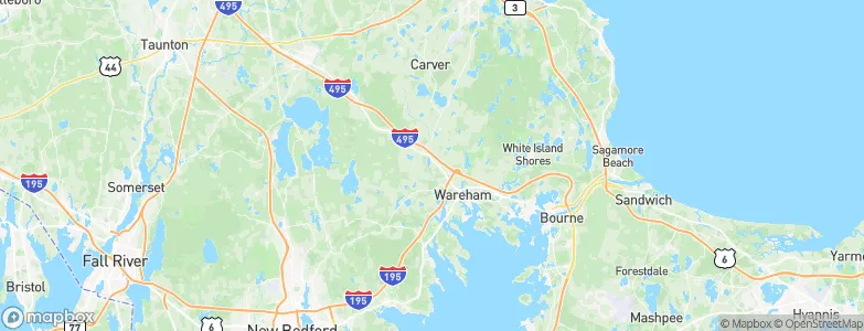 West Wareham, United States Map