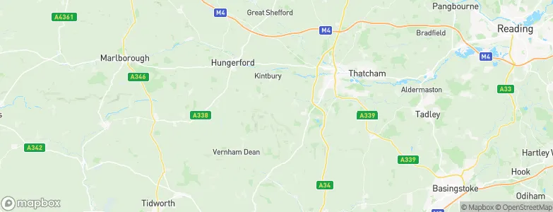 West Woodhay, United Kingdom Map