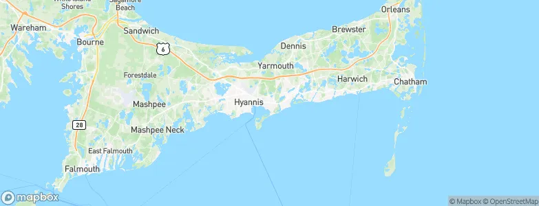 West Yarmouth, United States Map