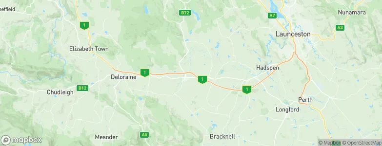Westbury, Australia Map