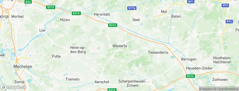 Westerlo, Belgium Map