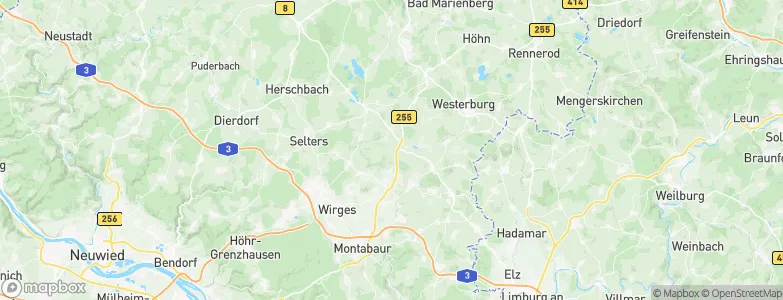 Westerwaldkreis, Germany Map