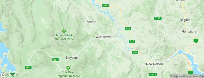 Westerway, Australia Map