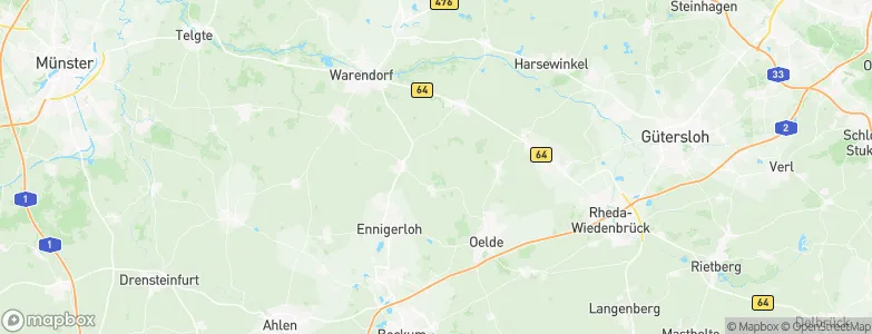 Westkirchen, Germany Map