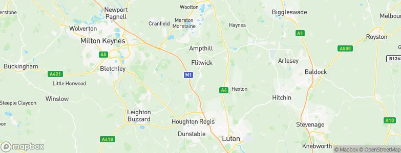 Westoning, United Kingdom Map