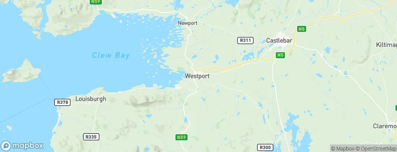 Westport, Ireland Map