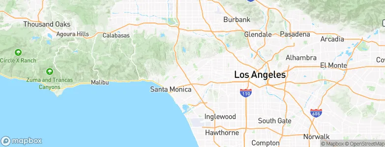 Westwood, Los Angeles, United States Map