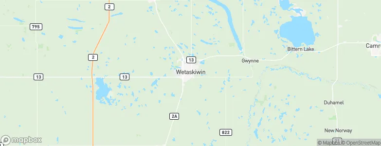 Wetaskiwin, Canada Map