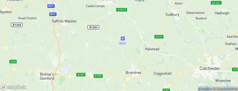 Wethersfield, United Kingdom Map