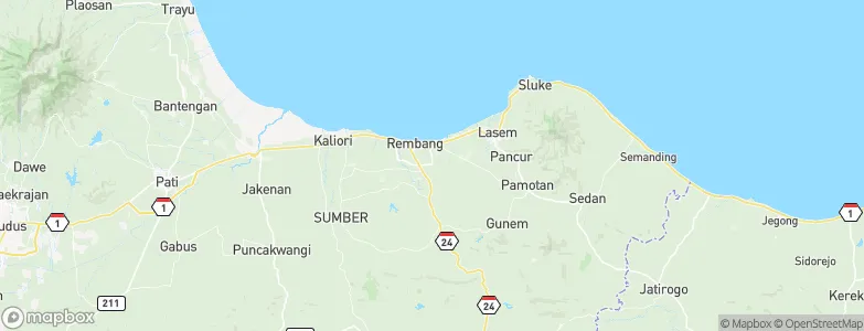 Weton, Indonesia Map
