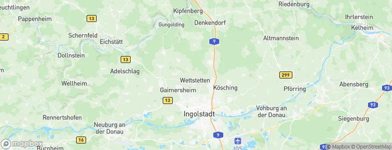 Wettstetten, Germany Map