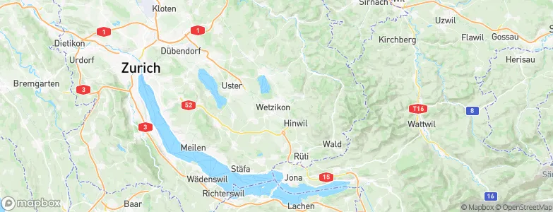 Wetzikon (ZH), Switzerland Map