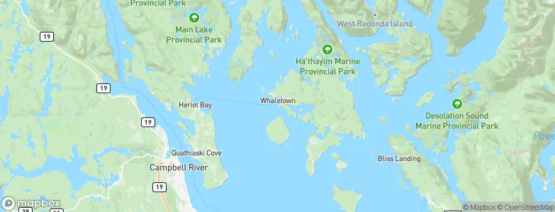 Whaletown, Canada Map