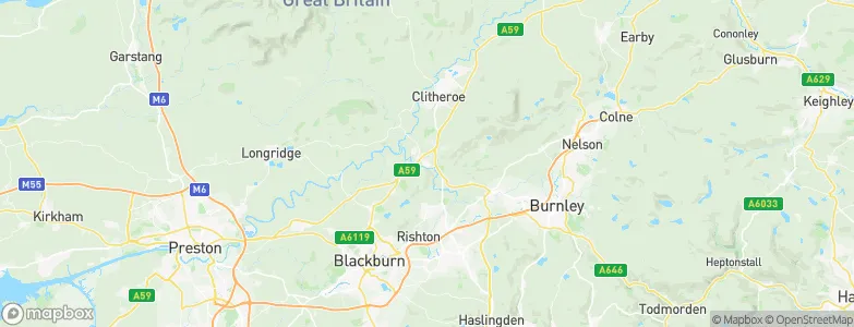 Whalley, United Kingdom Map