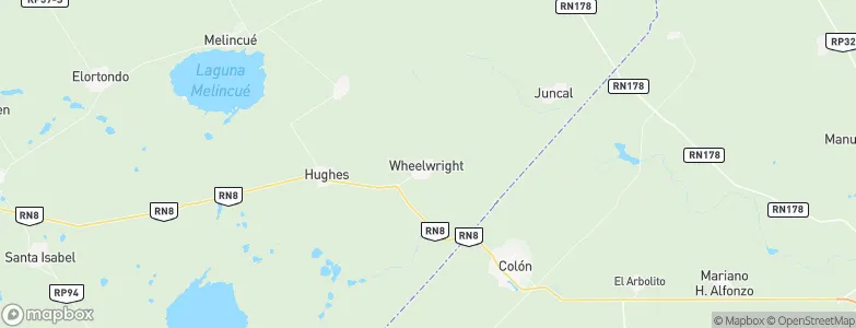 Wheelwright, Argentina Map