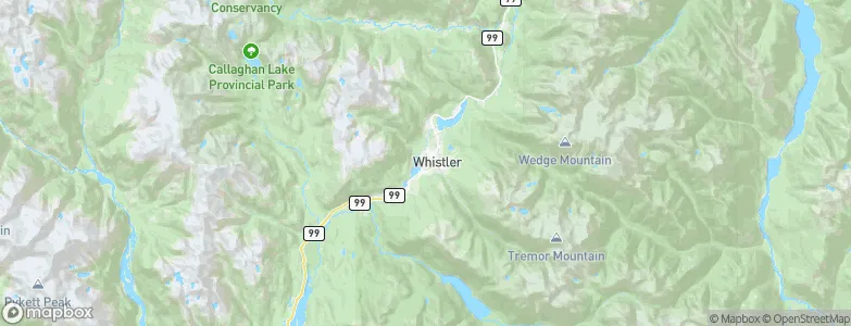 Whistler, Canada Map
