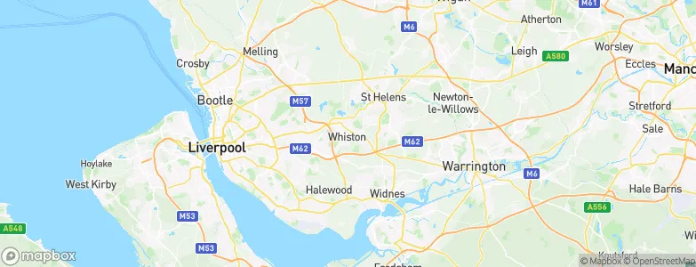 Whiston, United Kingdom Map