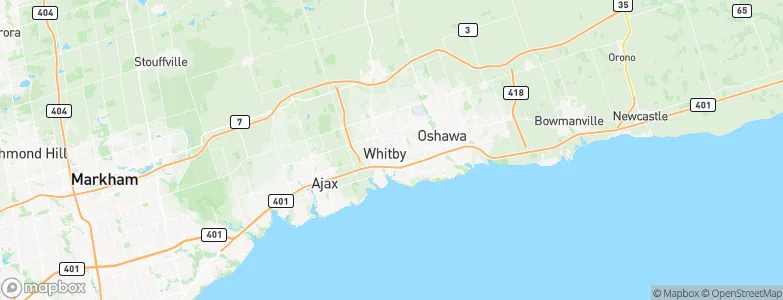 Whitby, Canada Map