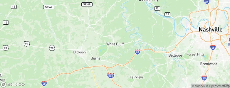 White Bluff, United States Map