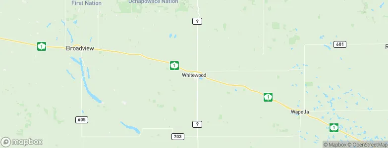 Whitewood, Canada Map