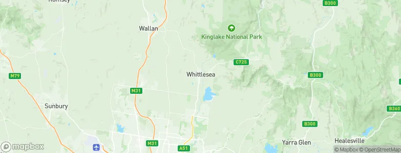 Whittlesea, Australia Map