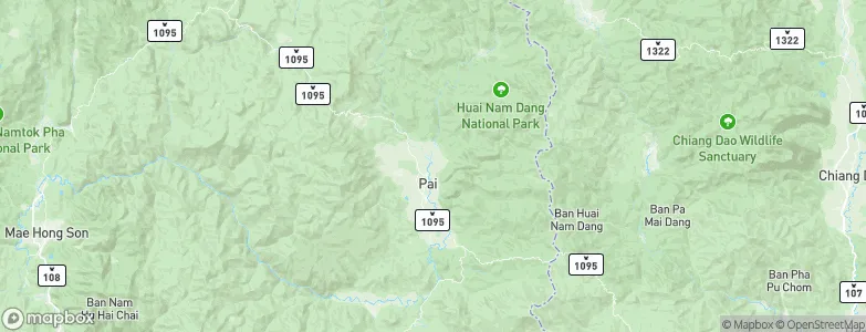 Wiang Nuea, Thailand Map