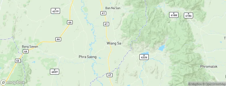 Wiang Sa, Thailand Map
