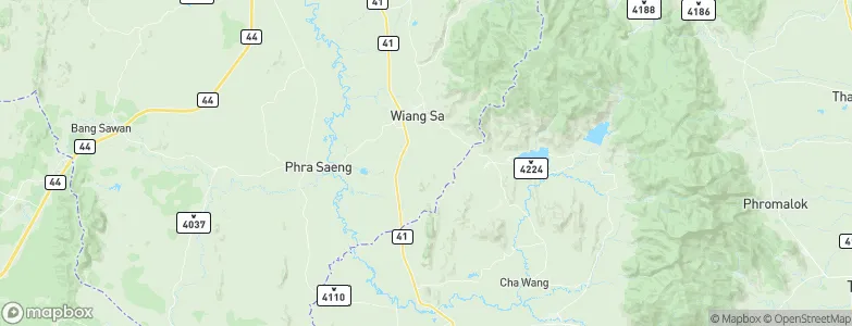 Wiang Sa, Thailand Map