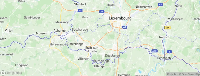 Wickrange, Luxembourg Map