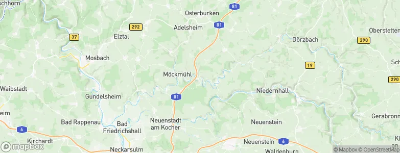 Widdern, Germany Map