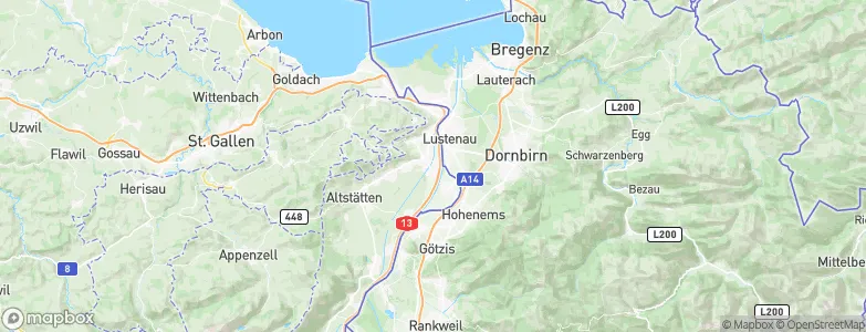 Widnau, Switzerland Map
