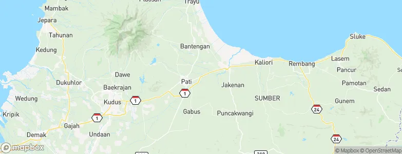Widorokandang, Indonesia Map