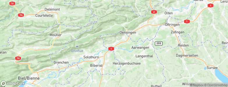 Wiedlisbach, Switzerland Map