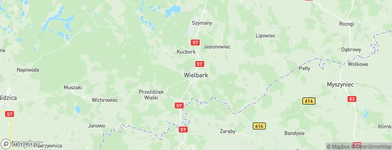 Wielbark, Poland Map