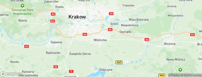 Wieliczka, Poland Map