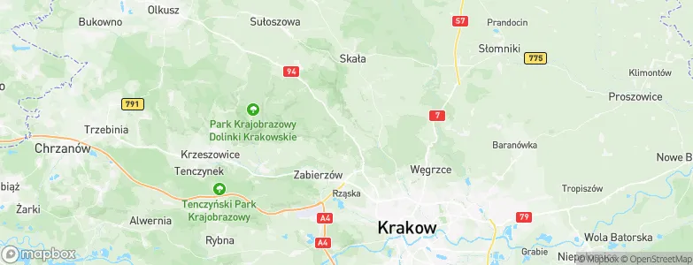 Wielka Wieś, Poland Map