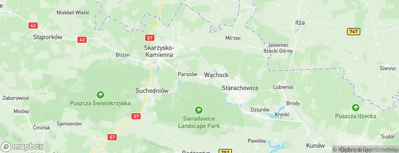 Wielka Wieś, Poland Map