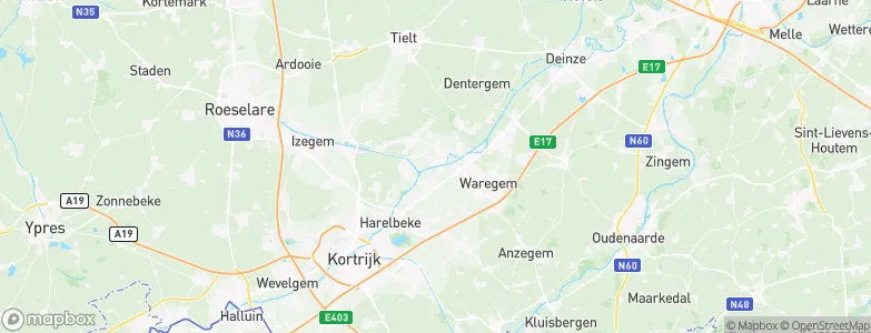 Wielsbeke, Belgium Map