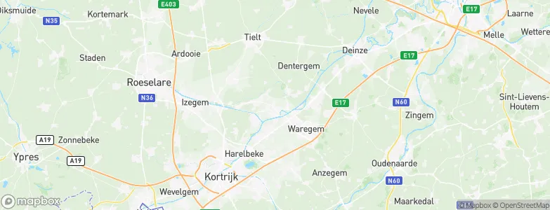 Wielsbeke, Belgium Map
